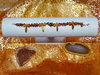 Edelsteinarmband aus Tigerauge und Jade orange - Unikat