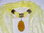 Schmuckschal gelb mit Achatscheibe - Unikat
