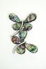 Brosche in Schmetterlings-Design mit Abalone